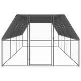 VidaXL Außenstall für Hühner 3x8x2 m aus verzinktem Stahl
