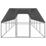 VidaXL Außenstall für Hühner 3x12x2 m aus verzinktem Stahl