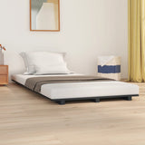 Vidaxl bedframe massief grenenhout grijs 90x200 cm