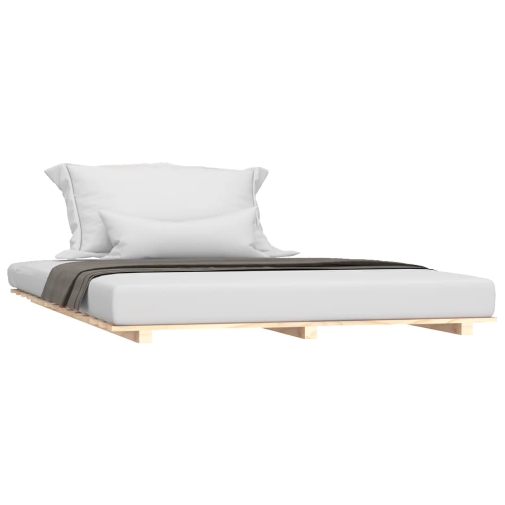 Vidaxl bedframe massief grenenhout 140x200 cm