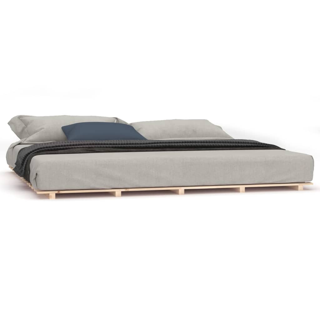 Vidaxl bedframe massief grenenhout 160x200 cm