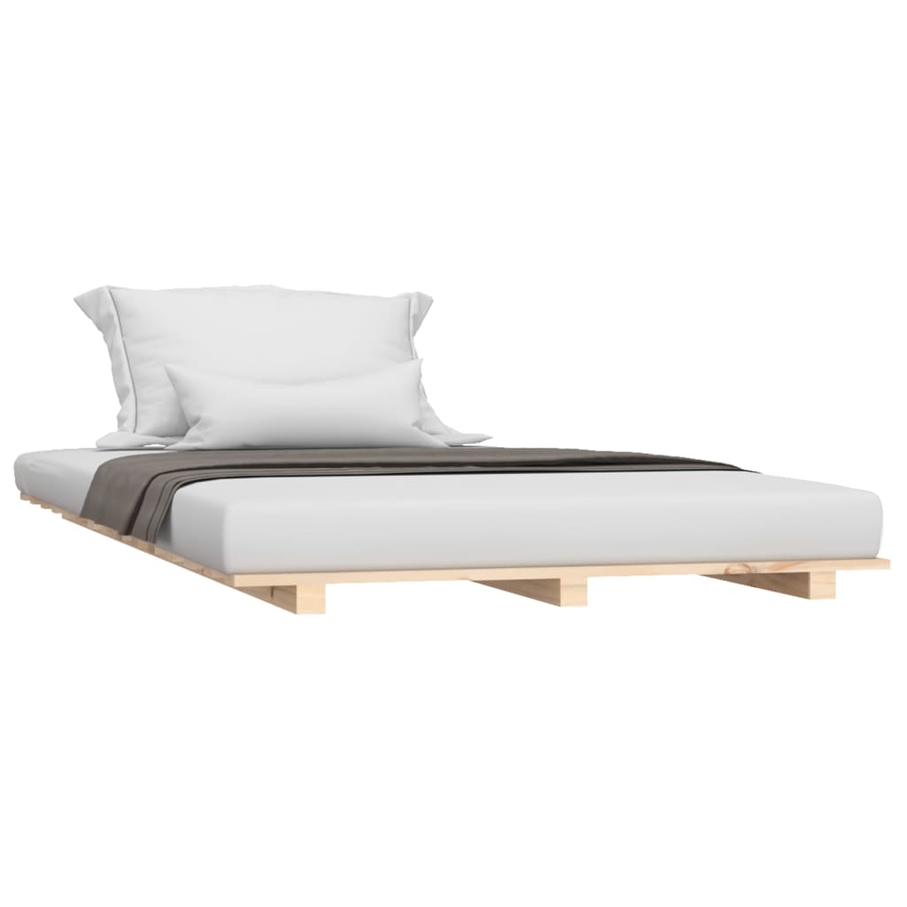 Vidaxl bedframe massief grenenhout 75x190 cm