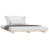 Vidaxl bedframe massief grenenhout 135x190 cm