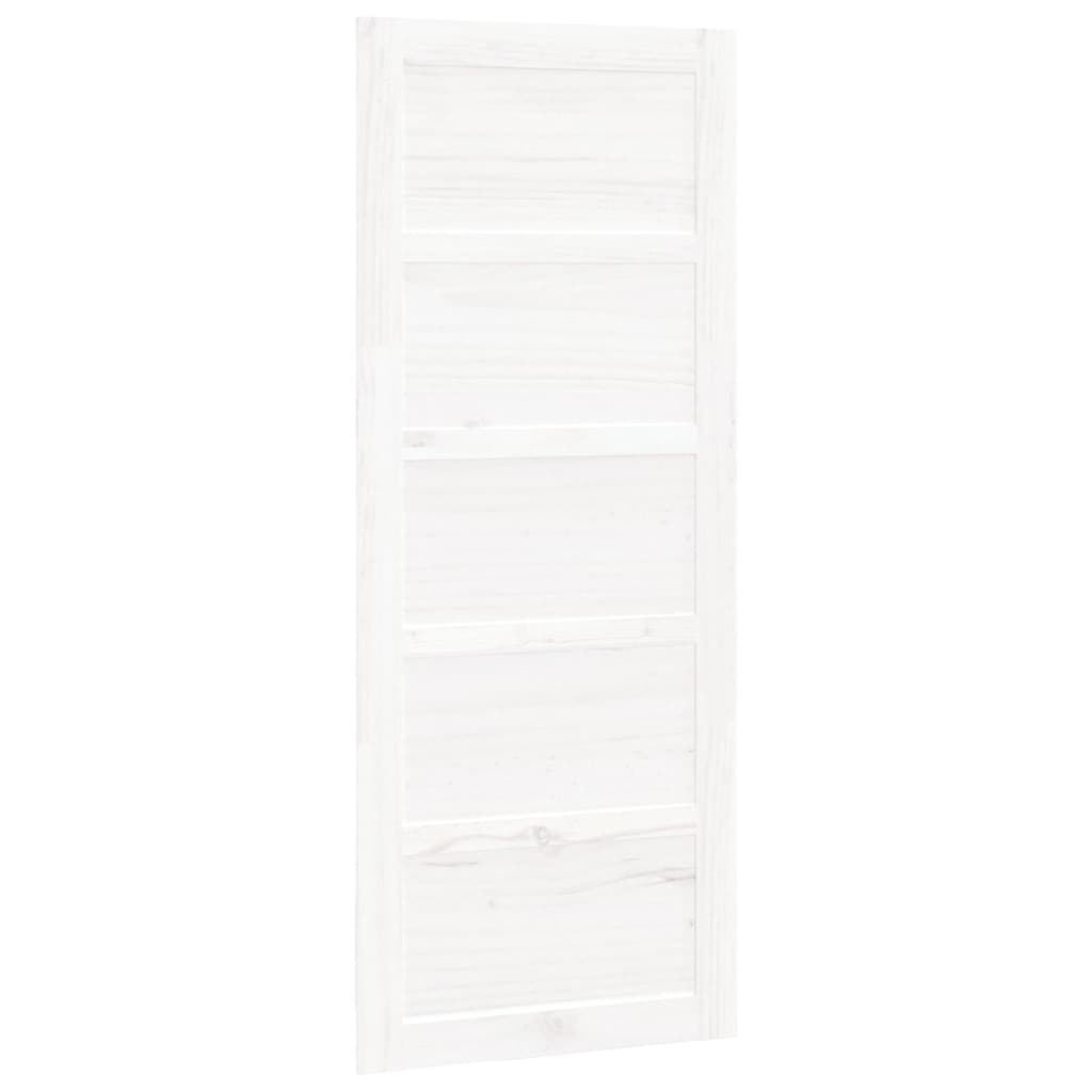 VidaXL Schiebetür 80x1,8x204,5 cm massives Kiefernholz weiß