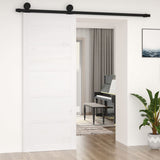 VidaXL Schiebetür 80x1,8x204,5 cm massives Kiefernholz weiß