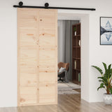 VidaXL Schiebetür 90x1,8x214 cm massives Kiefernholz