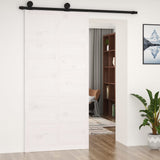 VidaXL Schiebetür 100x1,8x214 cm massives Kiefernholz weiß