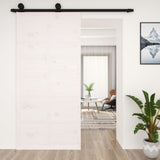 VidaXL Schiebetür 100x1,8x214 cm massives Kiefernholz weiß