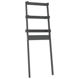 Vidaxl Toilettenregal 63,5x32x179 cm Festkiefer Holz grau