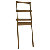 Vidaxl Toilettenregal 63,5x32x179 cm Festkiefer Honigbraun
