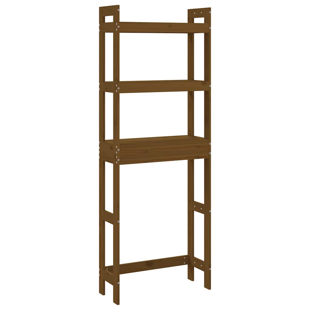 Vidaxx Toilettenständer 63x26x171 cm massives Kiefernholz honigbraun