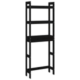 Vidaxx Toilettenständer 63x26x171 cm massives Kiefernholz schwarz