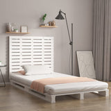 Vidaxl hoofdbord wandmontage 106x3x91,5 cm massief grenenhout wit