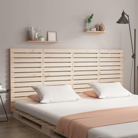 Vidaxl hoofdbord wandmontage 206x3x91,5 cm massief grenenhout
