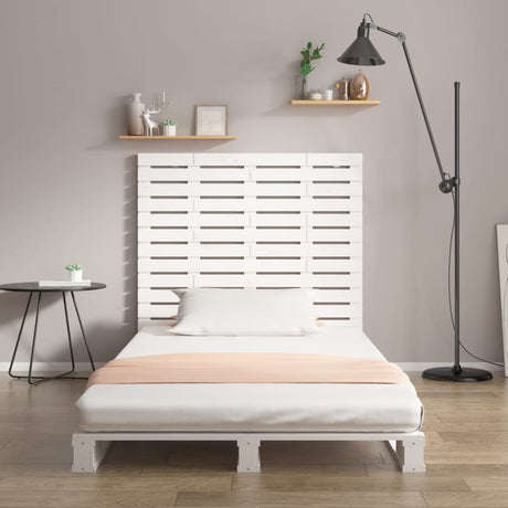 Vidaxl hoofdbord wandmontage 96x3x91,5 cm massief grenenhout wit