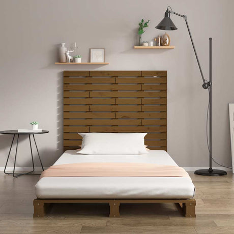 Vidaxl hoofdbord wandmontage 96x3x91,5 cm grenenhout honingbruin