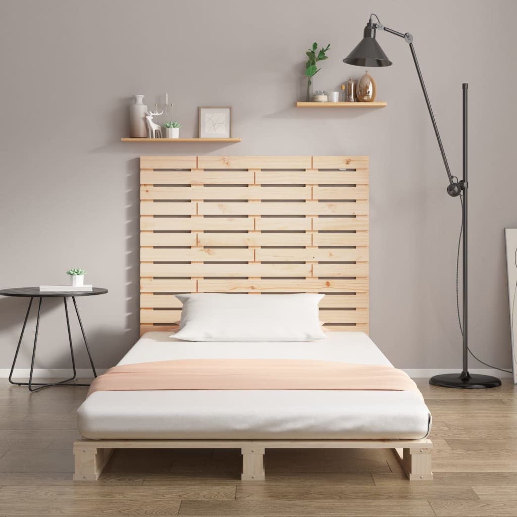 Vidaxl hoofdbord wandmontage 126x3x91,5 cm massief grenenhout