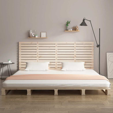 Vidaxl hoofdbord wandmontage 156x3x91,5 cm massief grenenhout