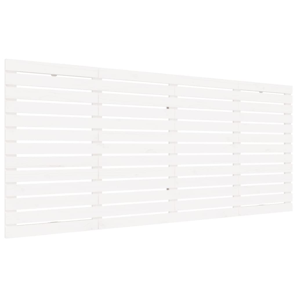 Vidaxl hoofdbord wandmontage 166x3x91,5 cm massief grenenhout wit