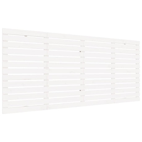 Vidaxl hoofdbord wandmontage 166x3x91,5 cm massief grenenhout wit