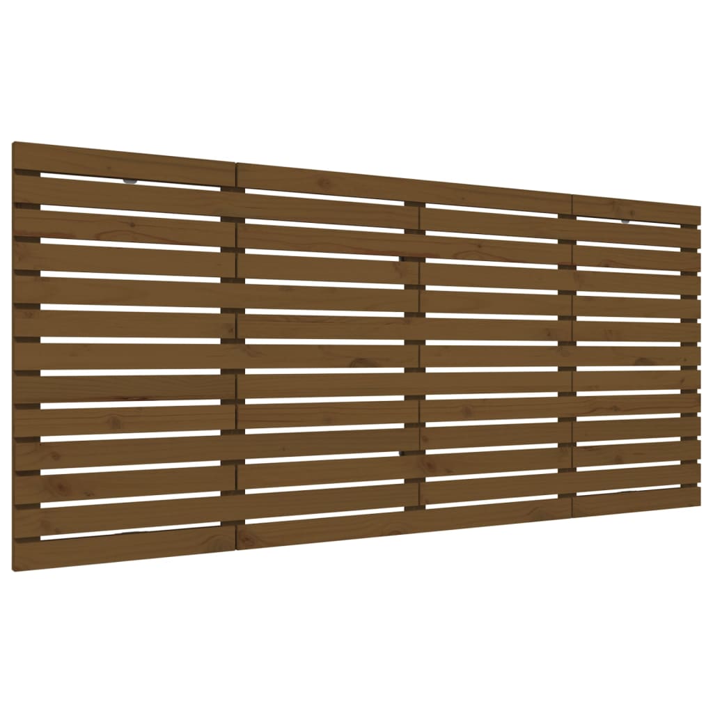 Vidaxl hoofdbord wandmontage 166x3x91,5 cm grenenhout honingbruin