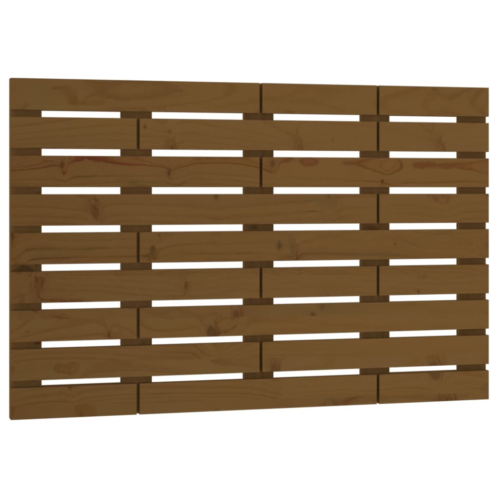 Vidaxl hoofdbord wandmontage 106x3x63 cm grenenhout honingbruin