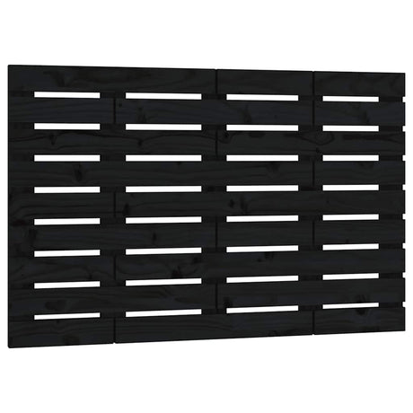 Vidaxl hoofdbord wandmontage 106x3x63 cm massief grenenhout zwart