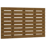 Vidaxl hoofdbord wandmontage 96x3x63 cm massief grenenhout honingbruin