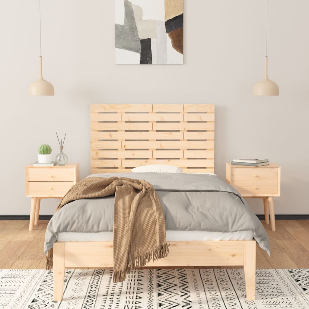 Vidaxl hoofdbord wandmontage 81x3x63 cm massief grenenhout