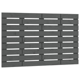 Vidaxl hoofdbord wandmontage 81x3x63 cm massief grenenhout grijs