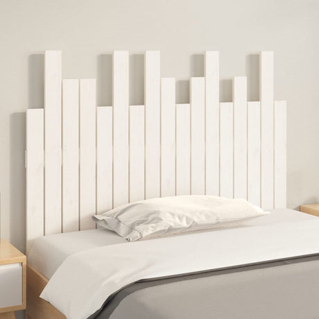 Vidaxl hoofdbord wandmontage 108x3x80 cm massief grenenhout wit