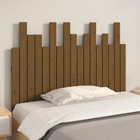 Vidaxl hoofdbord wandmontage 108x3x80 cm grenenhout honingbruin