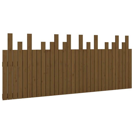 Vidaxl hoofdbord wandmontage 204x3x80 cm grenenhout honingbruin