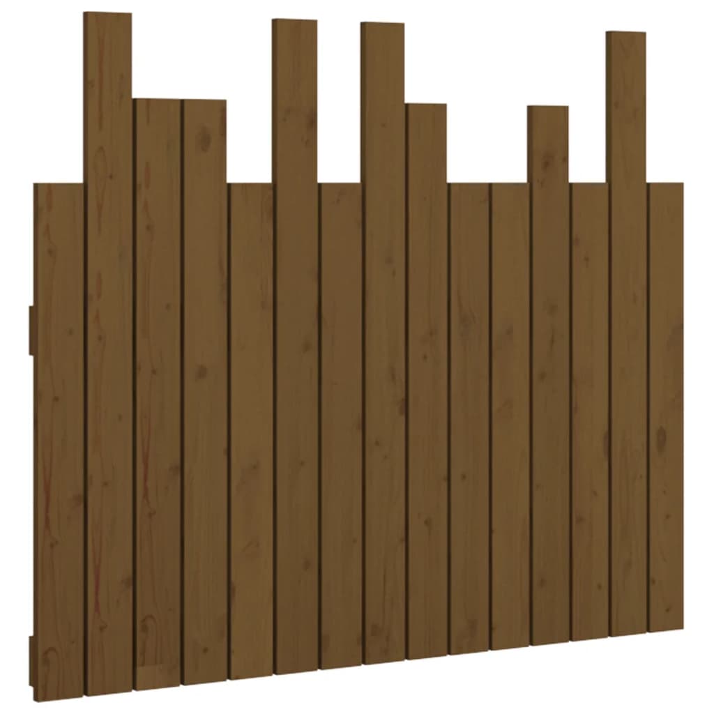 Vidaxl hoofdbord wandmontage 95,5x3x80 cm grenenhout honingbruin