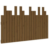 Vidaxl hoofdbord wandmontage 127,5x3x80 cm grenenhout honingbruin