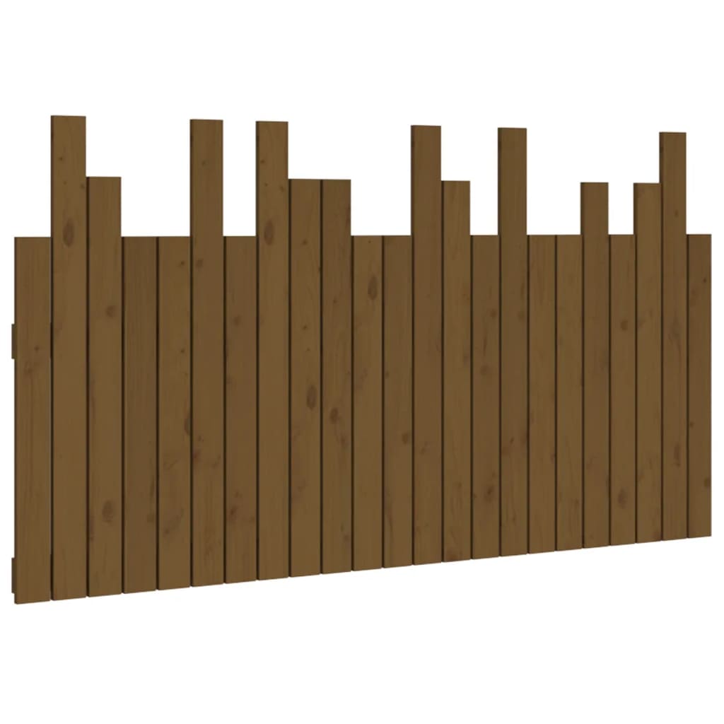 Vidaxl hoofdbord wandmontage 146,5x3x80 cm grenenhout honingbruin
