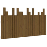 Vidaxl hoofdbord wandmontage 146,5x3x80 cm grenenhout honingbruin