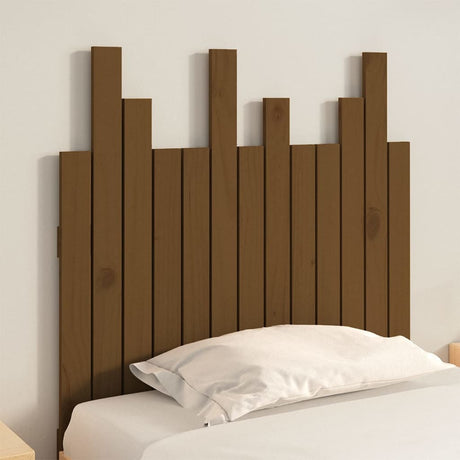 Vidaxl hoofdbord wandmontage 82,5x3x80 cm grenenhout honingbruin