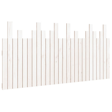Vidaxl hoofdbord wandmontage 166x3x80 cm massief grenenhout wit