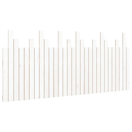 Vidaxl hoofdbord wandmontage 185x3x80 cm massief grenenhout wit