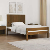 Vidaxl wandhoofdbord 108x3x60 cm massief grenenhout honingbruin
