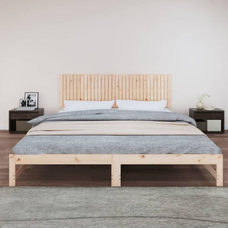 Vidaxl wandhoofdbord 204x3x60 cm massief grenenhout