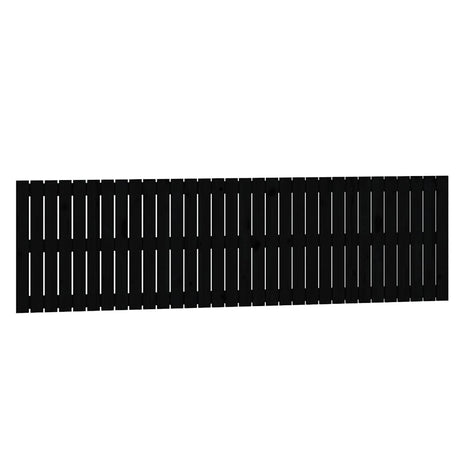 Vidaxl wandhoofdbord 204x3x60 cm massief grenenhout zwart