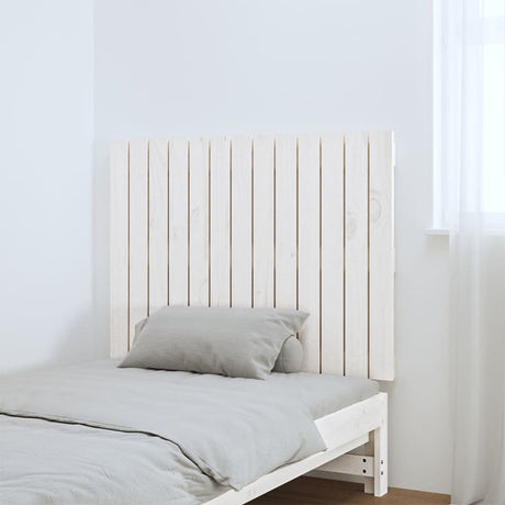 Vidaxl wandhoofdbord 82,5x3x60 cm massief grenenhout wit