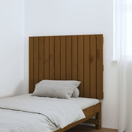 Vidaxl wandhoofdbord 82,5x3x60 cm massief grenenhout honingbruin