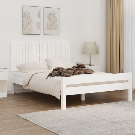 Vidaxl wandhoofdbord 140x3x60 cm massief grenenhout wit