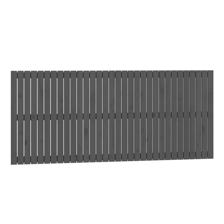 Vidaxl wandhoofdbord 204x3x90 cm massief grenenhout grijs