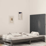Vidaxl wandhoofdbord 95,5x3x90 cm massief grenenhout grijs
