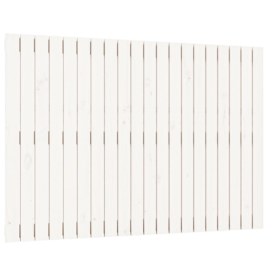 Vidaxl wandhoofdbord 127,5x3x90 cm massief grenenhout wit