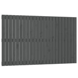 Vidaxl wandhoofdbord 147x3x90 cm massief grenenhout grijs